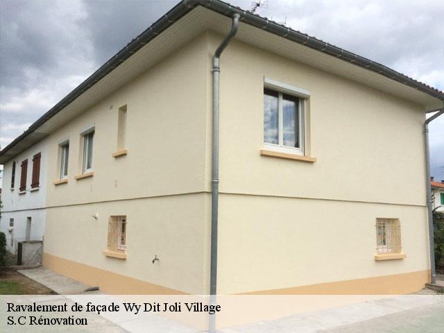Ravalement de façade  wy-dit-joli-village-95420 S.C Rénovation