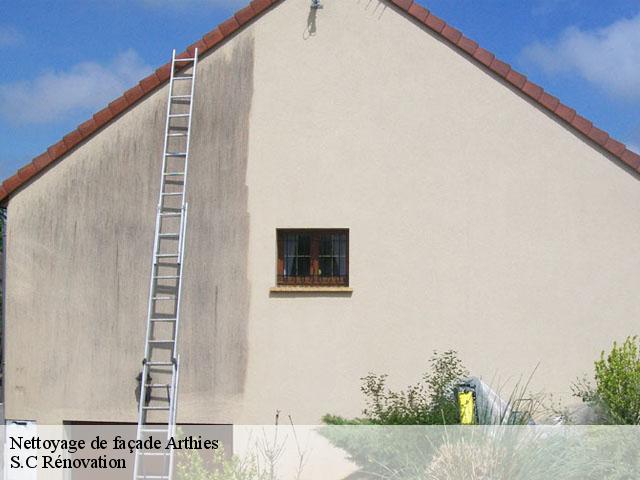 Nettoyage de façade  arthies-95420 S.C Rénovation