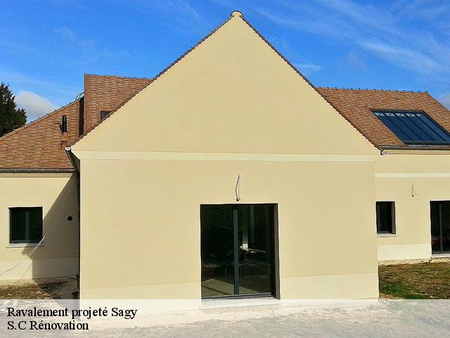 Ravalement projeté  sagy-95450 S.C Rénovation