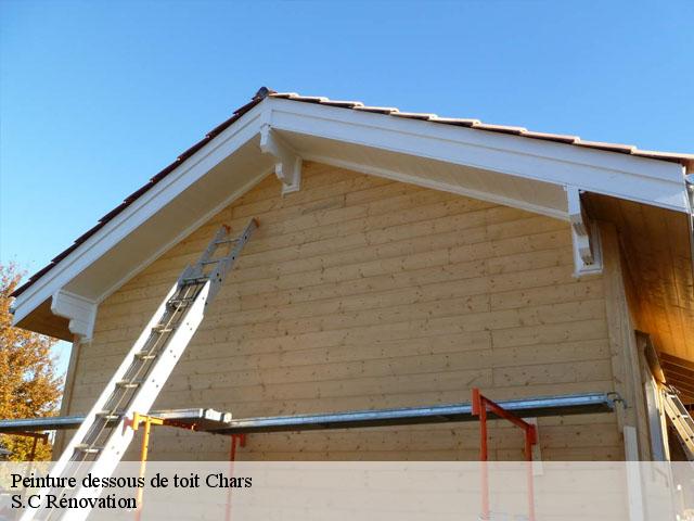Peinture dessous de toit  chars-95750 Saive Rénovation