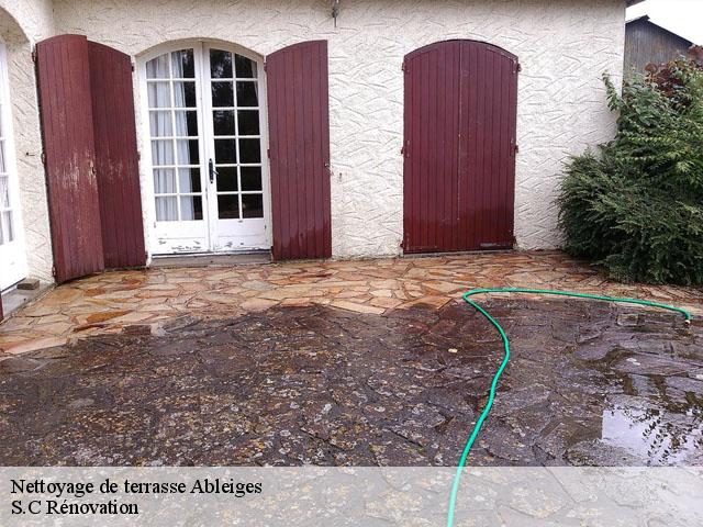 Nettoyage de terrasse  ableiges-95450 S.C Rénovation